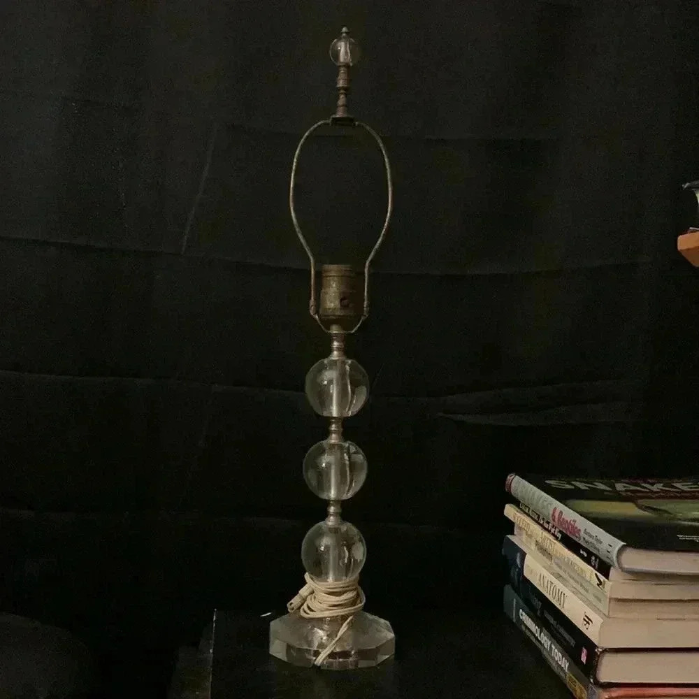 Vintage lamp glass bubbles
